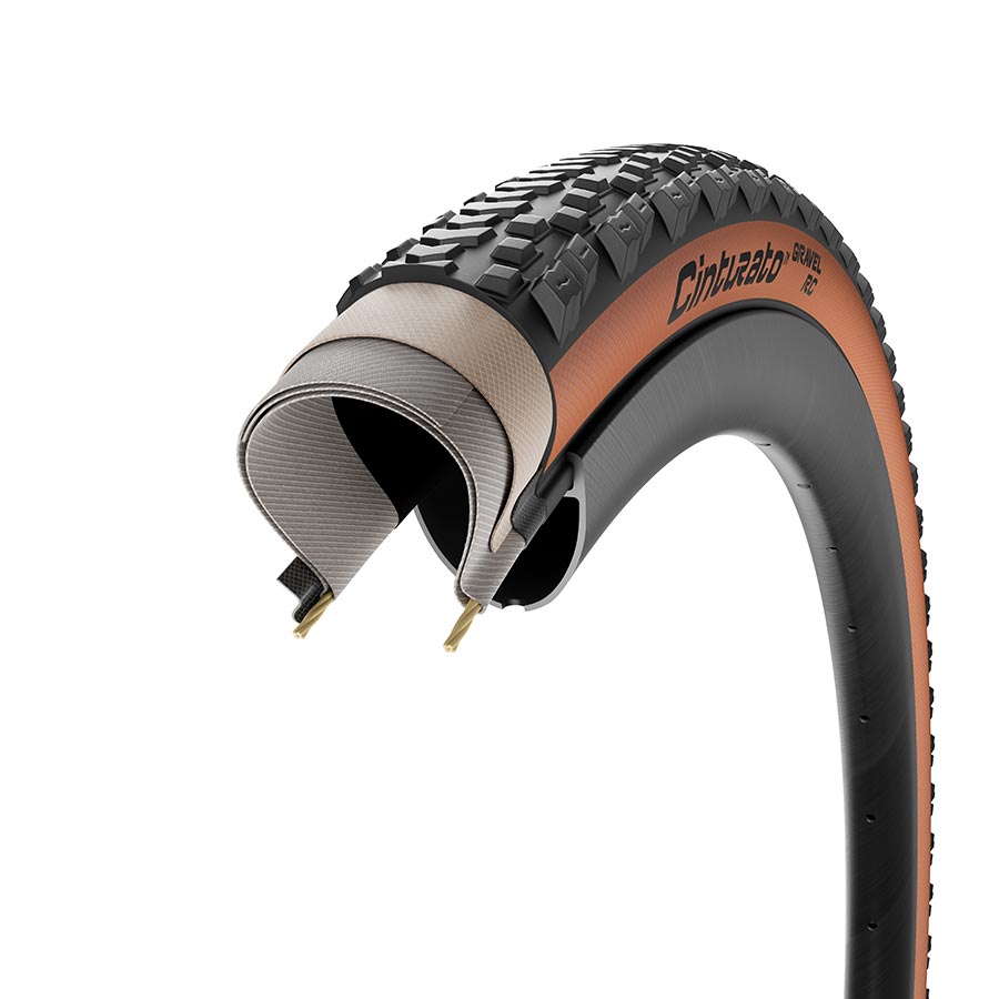 Pirelli Cinturato Gravel RC Tire - 700 x 45 Tubeless Folding Tan