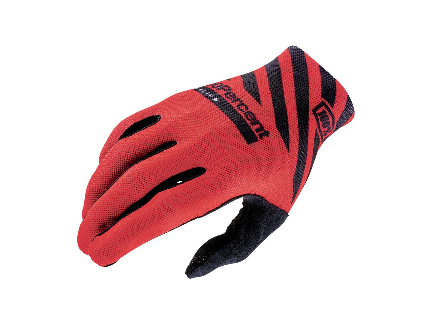 100% Celium Gloves - Racer Red Full Finger Men's Small