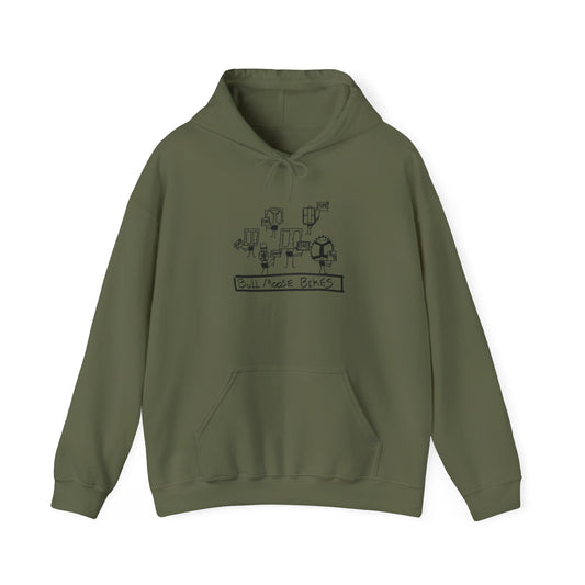 Unisex Hoodie | Pedal Strike | Bull Moose Bicycles