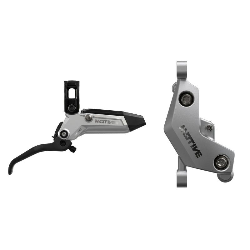 SRAM Motive Ultimate Disc Brake Lever - Rear Front 2000mm Hose Post Mount 4-Piston Alum Lever Body Carbon Blade Blk/Sil A1