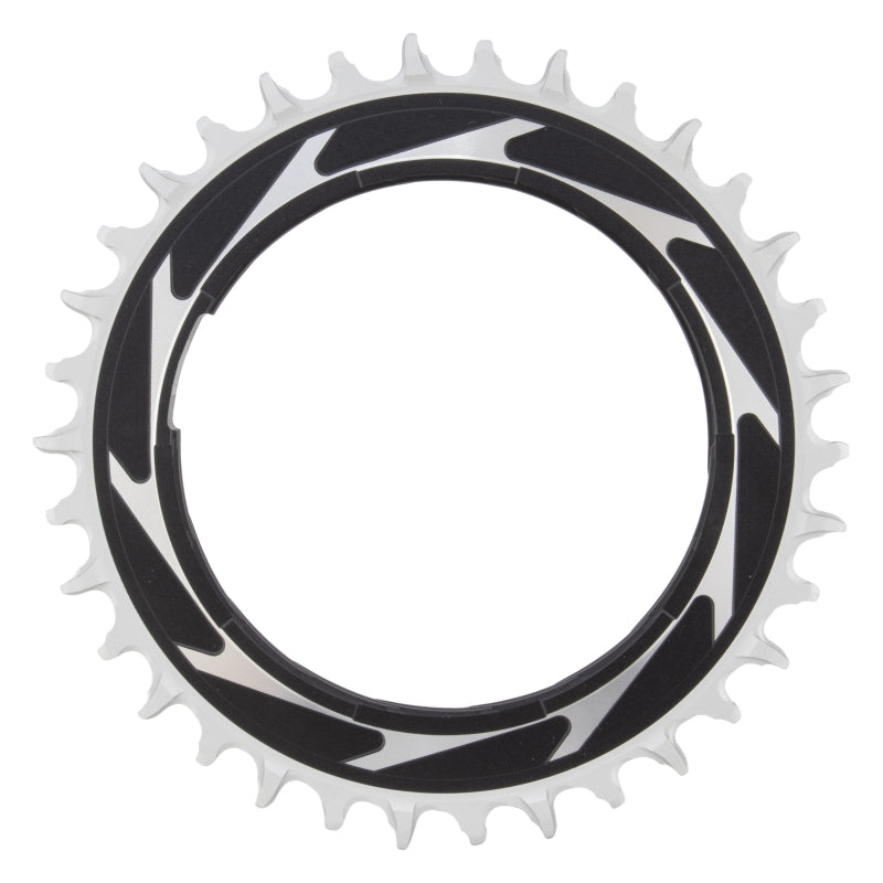 SRAM XX SL Eagle T-Type Thread Mount Chainring - 34t 12-Speed Thread Mount For XX SL PM Spider 3mm Offset Aluminum BLK/Silver