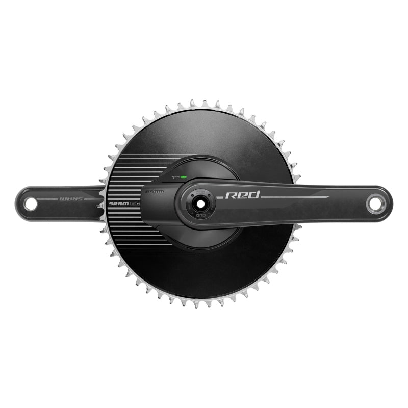 SRAM RED 1 AXS Power Meter Crankset - 165mm 12-Speed 50t Aero Chainring 8-Bolt Direct Mount DUB Spindle Interface Natural Carbon E1