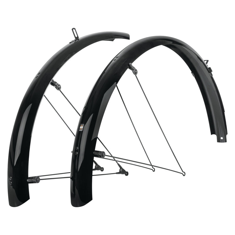 SKS B65 Bluemels Full Coverage Fender Set - 65mm 27.5/29/700 x 2.25 Black