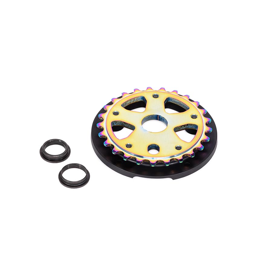 We The People Paragon Guard Combo Chainring Teeth: 25 6061-T6 Aluminum Multicolor Set