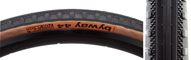 WTB Byway Tire - 700 x 44 TCS Tubeless Folding Black/Tan