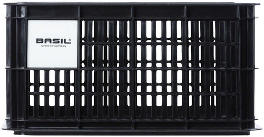 Basil Bicycle Crate S 17.5L Recycled Synthetic Black