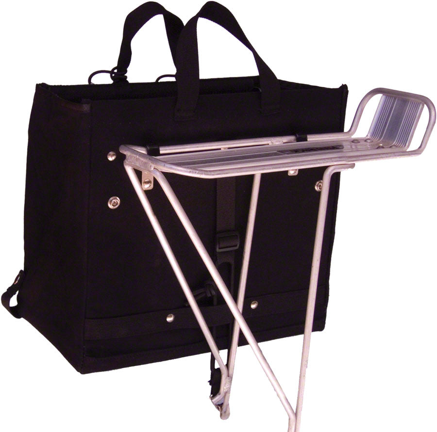 Banjo Brothers Minnehaha Canvas Grocery Pannier: Black Each