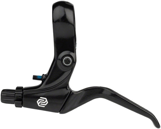 Promax XL-378 Brake Lever Set - Long Pull 2-Finger Tooled Reach Adjust For Linear Pull Brakes BLK