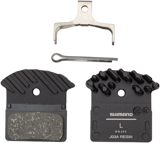 Shimano J03A Resin Disc Brake Pad - Resin Finned Fits XTR BR-M9000 XT BR-M8100/BR-M8000 SLX BR-M7100 Deore BR-M6000 BR-RS785