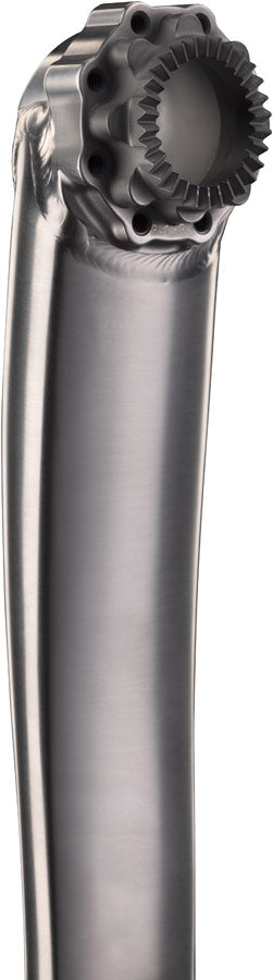 Cane Creek eeWings All-Road Titanium Crankset - 172.5mm 8-Bolt Direct Mount 30mm Spindle Brushed Titanium