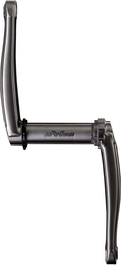 Cane Creek eeWings Mountain Titanium Crankset - 165mm 8-Bolt Direct Mount 30mm Spindle Brushed Titanium