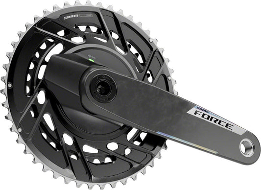 SRAM Force AXS Power Meter Crankset - 165mm 12-Speed 50/37t Thread Mount 8-Bolt PM Spider DUB Spindle Carbon E1