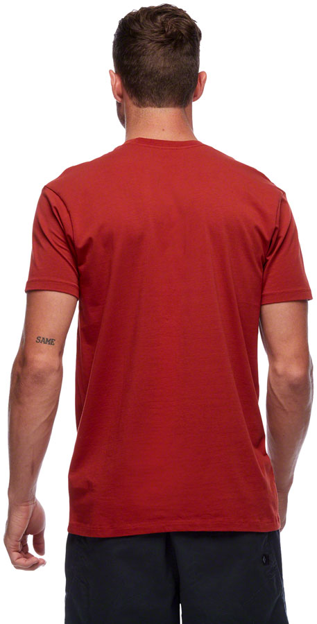 Black Diamond Block Print Mountain Tee - Red Rock Mens Small