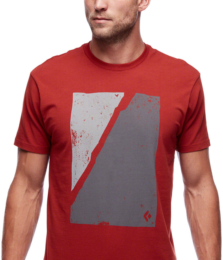 Black Diamond Block Print Mountain Tee - Red Rock Mens Small