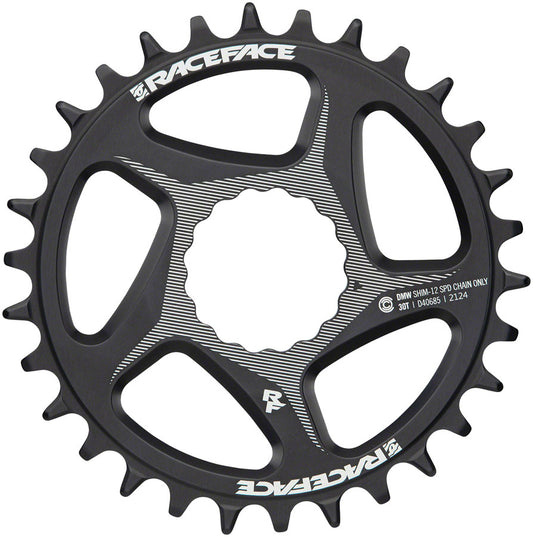 RaceFace Direct Mount Wide Chainring - 30t DM CINCH For Shimano 12-Speed HG+ Compatible Chain BLK