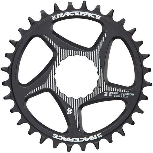 RaceFace Direct Mount Wide Chainring - 34t DM CINCH For Shimano 12-Speed HG+ Compatible Chain BLK