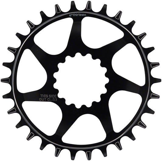 e*thirteen Helix Guidering - 30t 10/11/12-Speed 52/55mm Flip Flop CL 3/5mm Offset e*thirteen DM BLK