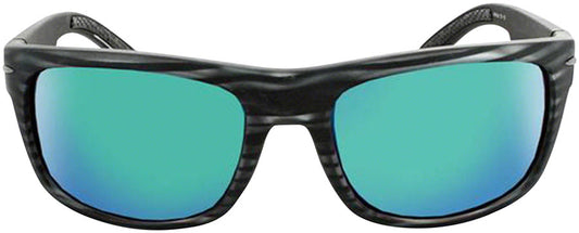 ONE Timberline Polarized Sunglasses Matte Driftwood Gray Polarized Smoke Green Mirror Lens