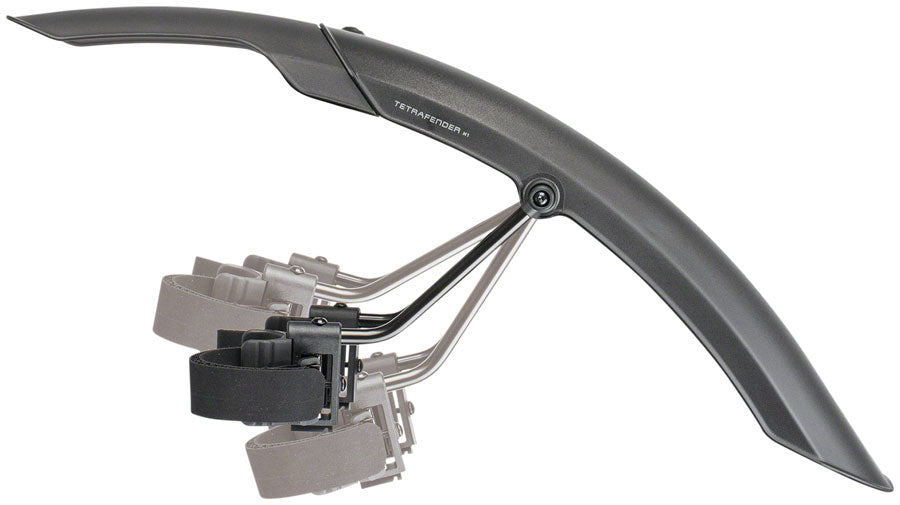 Topeak Tetrafender M1 and M2 Fender Set -Strap-on Front and Rear Black
