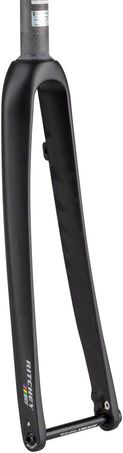 Ritchey WCS Carbon Road Disc Fork - 1-1/8" 46mm Rake Flat Mount 12mm Thru x 100mm BLK