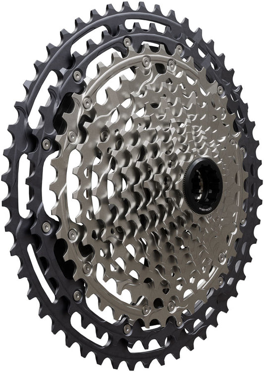 Shimano Deore XT CS-M8200-12 Cassette - 12-Speed 10-51t Hyperglide+ Micro Spline Gray/Silver