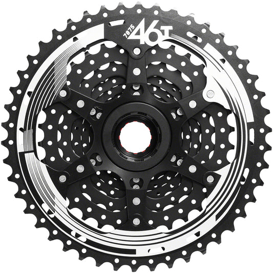 SunRace CSMX9X Cassette - 11-Speed 10-46t Black Chrome For XD Driver Body