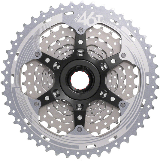 SunRace CSMX9X Cassette - 11-Speed 10-46t Metallic Silver For XD Driver Body