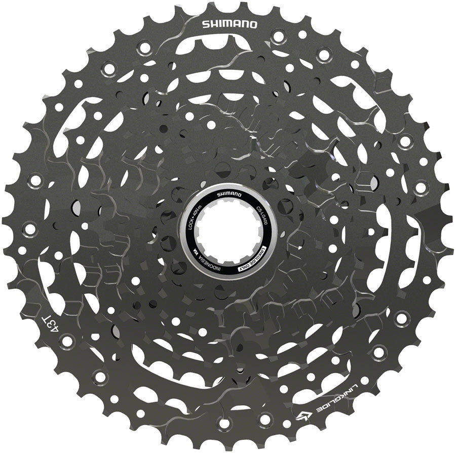 Shimano CUES CS-LG400-10 Cassette - 10 Speed 11-43t LINKGLIDE Black