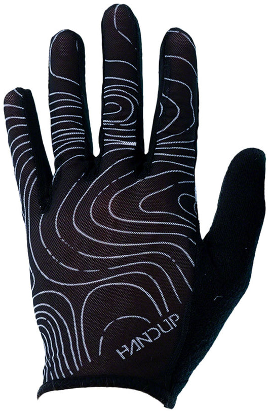 Handup Vented Gloves - Topo Map Black Small