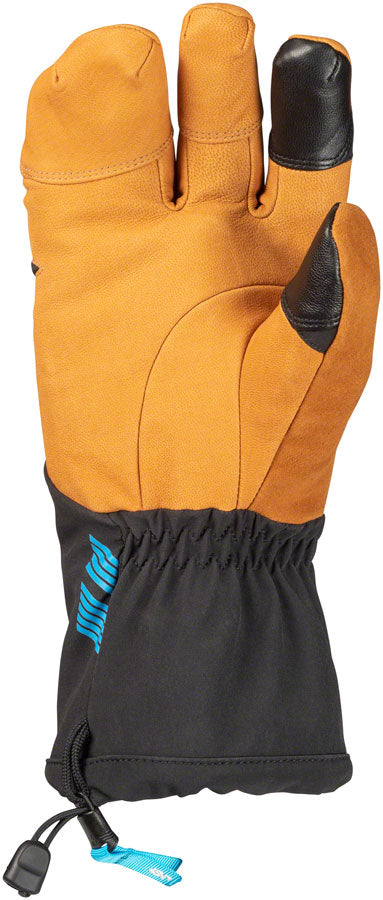 45NRTH 2023 Sturmfist 4 LTR Leather Gloves - Tan/Black Lobster Style X-Small