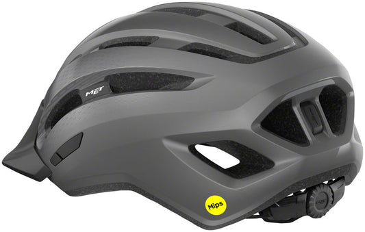 MET Downtown Mips Helmet - Gray Glossy Large