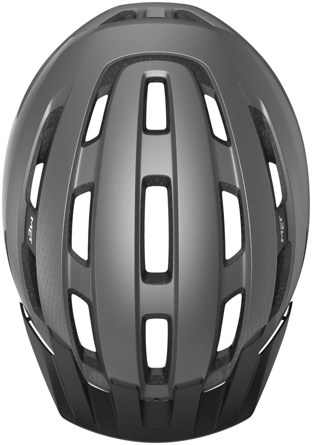 MET Downtown Mips Helmet - Gray Glossy Large