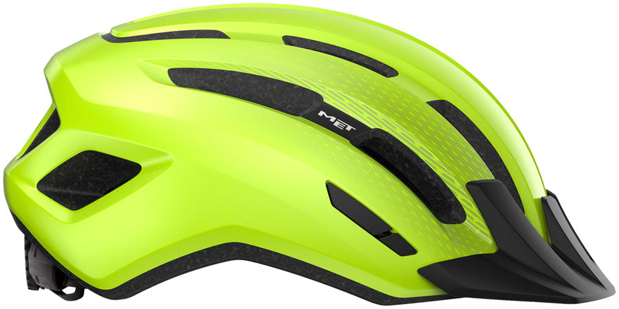 MET Downtown Mips Helmet - Fluo Yellow Glossy Large