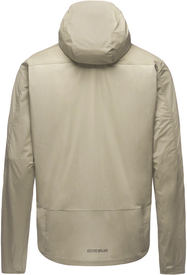 Gorewear Fernflow Hooded Windbreaker - Beige Mens Large