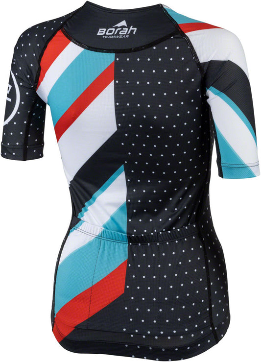 Teravail Waypoint Women's Jersey - Black White Blue Red Large