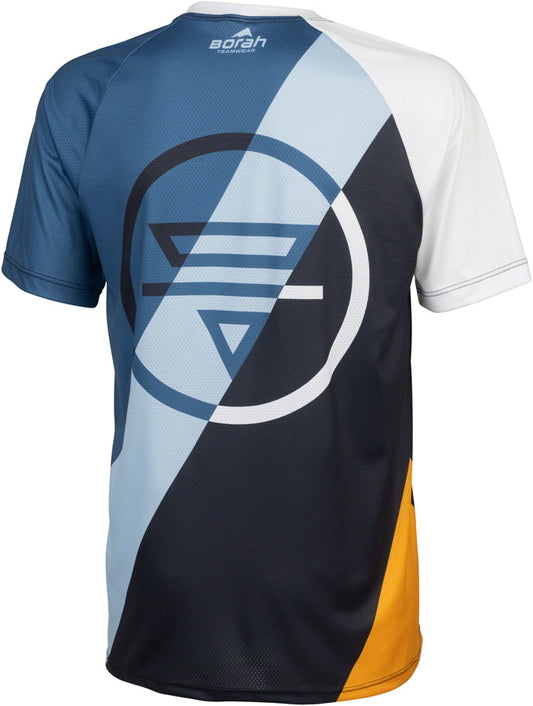 Teravail Waypoint Men's MTB Jersey - White Blue Lite Blue Black Gold Medium