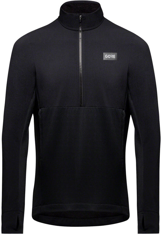 Gorewear Trail KPR Hybrid 1/2-Zip Jersey - Black Men's Large