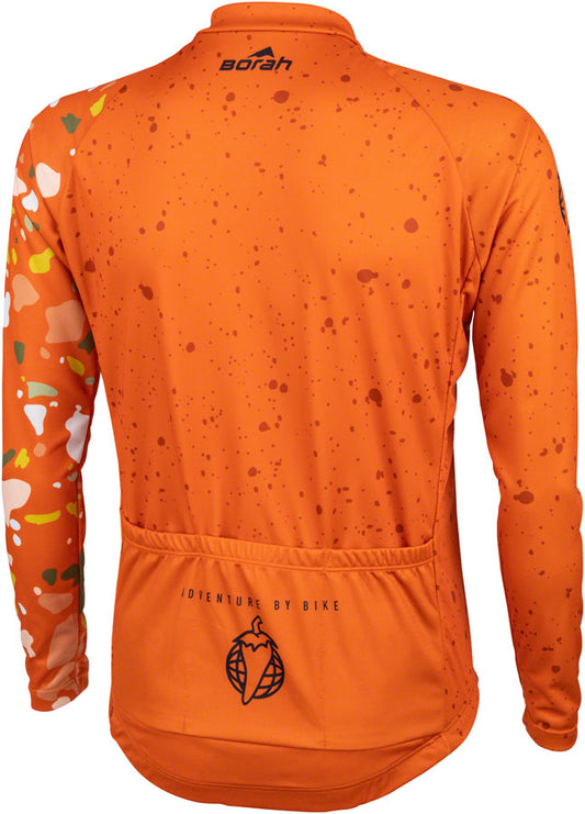 Salsa Men's Terrazzo Long Sleeve Jersey - Small Orange