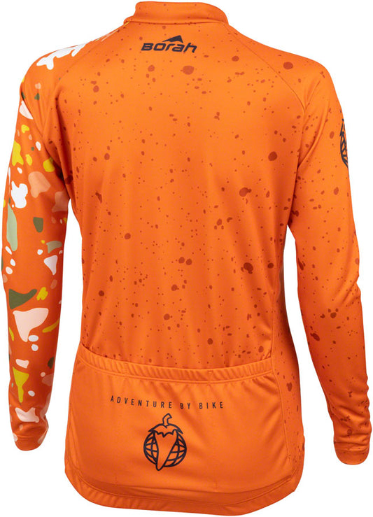 Salsa Women's Terrazzo Long Sleeve Jersey - Medium Orange