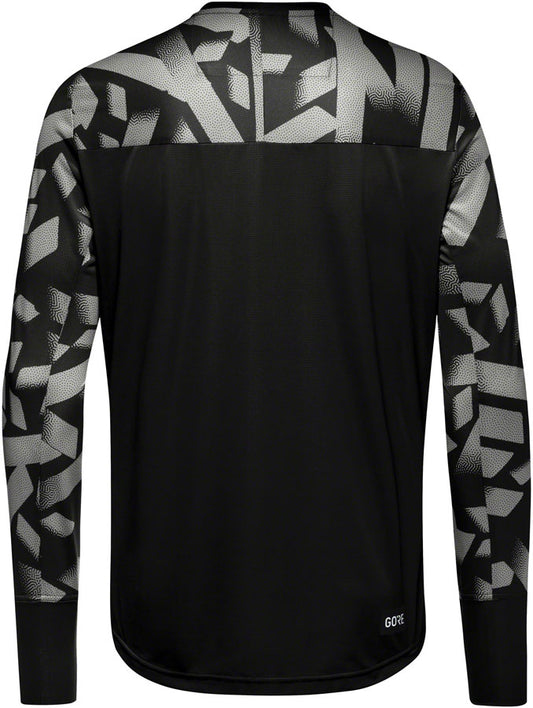 Gorewear Trail KPR Daily Long Sleeve Jersey - Black/Lab Gray Men's Small