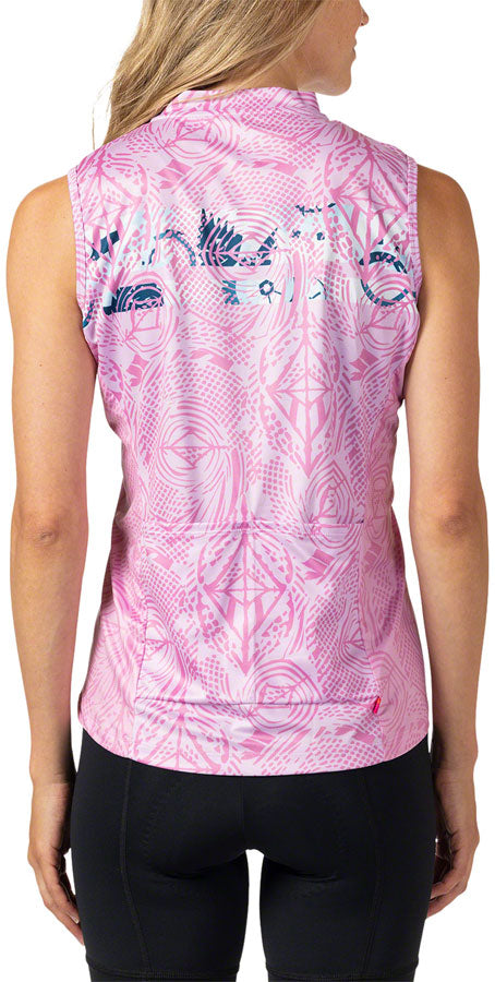 Terry Breakaway Mesh Sleeveless Jersey - Women's Pink Small