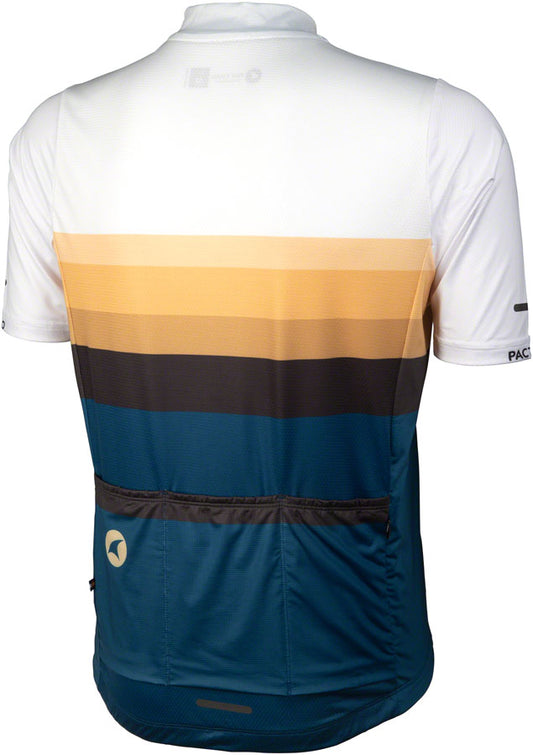 Salsa Latitude Men's Jersey - White Navy Blue Black w/ Stripes Medium