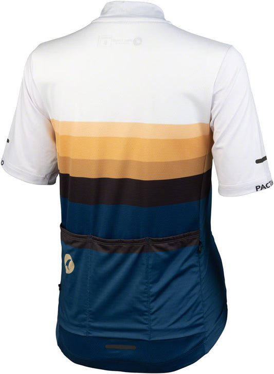 Salsa Latitude Women's Jersey - White Navy Blue Black w/ Stripes Large