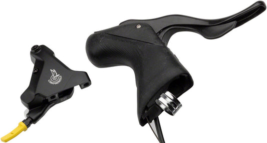Campagnolo Record Ergopower Hydraulic Brake/Shift Lever Disc Caliper - Right/Rear 12-Speed 160mm Flat Mount Caliper BLK
