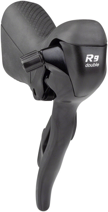 microSHIFT R9 Left Drop Bar Shift Lever - Double Shimano Compatible Black