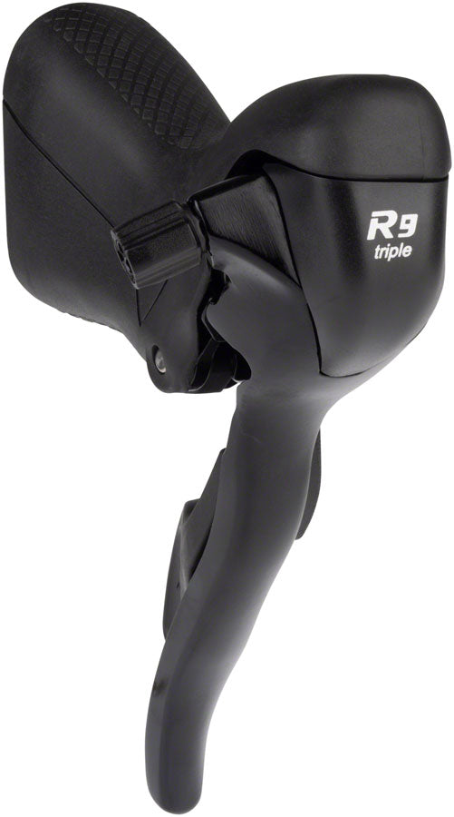 microSHIFT R9 Left Drop Bar Shift Lever - Triple Shimano Compatible Black