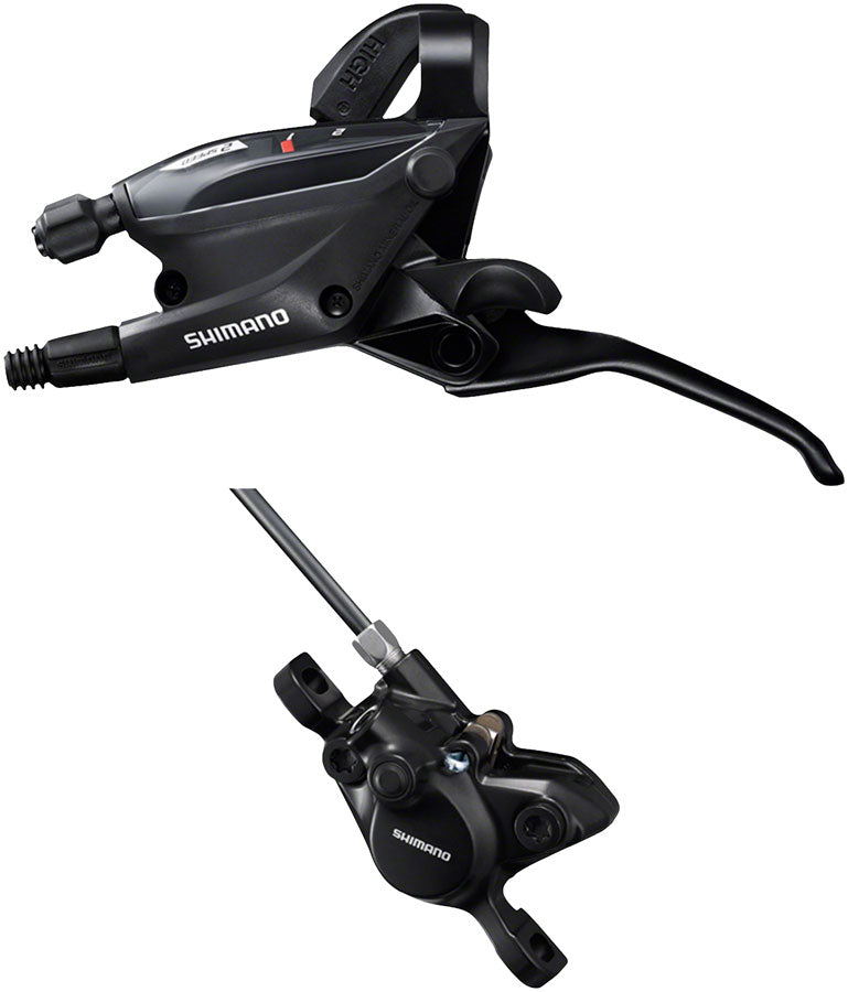 Shimano ST-EF505 EZ Fire Plus Shift/Brake Lever BR-MT200 Disc Brake Caliper - Left/Front 2x Shift 2-Piston BLK