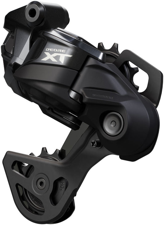 Shimano Deore XT RD-M8250-GS Di2 Wireless Rear Derailleur - 12-Speed Medium Cage Shadow ES BLK/Gray