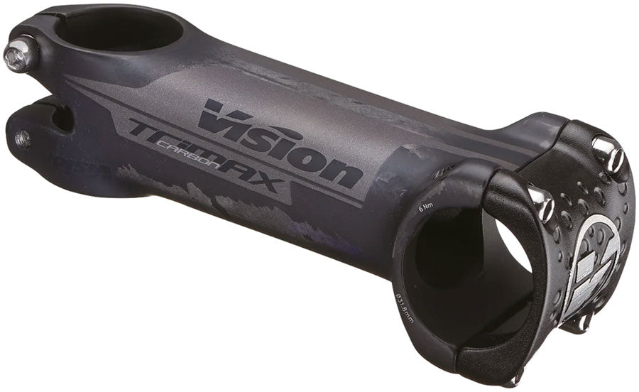 Vision TriMax Carbon OS Stem 31.8mm Clamp Diameter 110mm Length ±6° Angle Oversized Design – Carbon