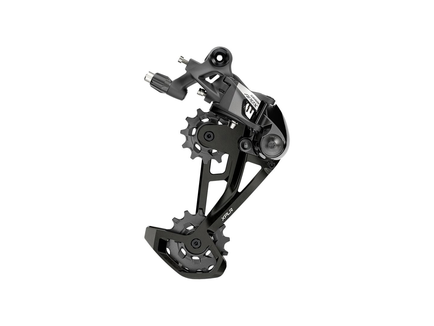 SRAM Apex XPLR Rear Derailleur - 12-Speed Medium Cage 44t Max Black D1